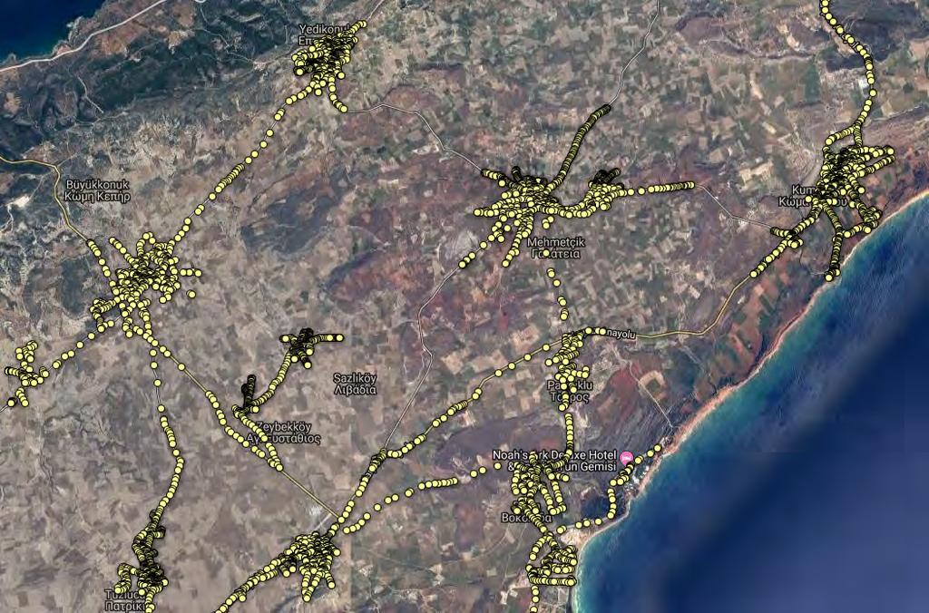 50 KKTC Elektromanyetik Yoğunluk Haritaları Raporu Şekil