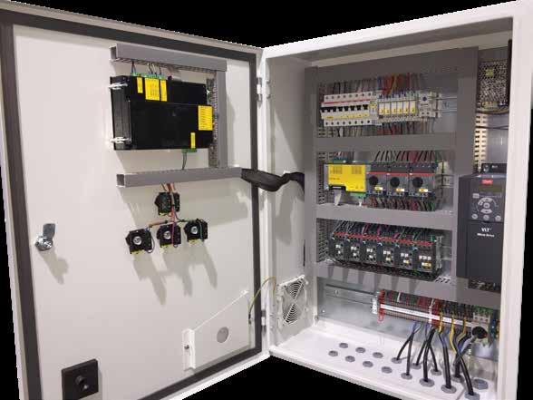 Soğutma Fanı Termostatı Termik / Manyetik Motor Koruma Şalteri Kontaktörler Sigortalar Röleler Güç Kaynağı Sürücü EPLC-6 Röle Ünitesi EPLC-6 Kontrol Ünitesi Şalter Çevirme Kolu Manuel Çalıştırma