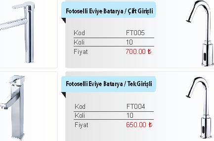 FotoselliArmatürSerisi LavaboBataryası/30cm