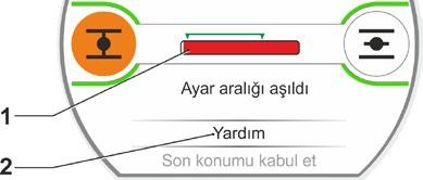 ulaşıncaya kadar, aktüatörü işletin. İşletim sırasında vanaya dikkat edin. Ekran, geçerli ayar aralığına (Şekil 10, Poz.