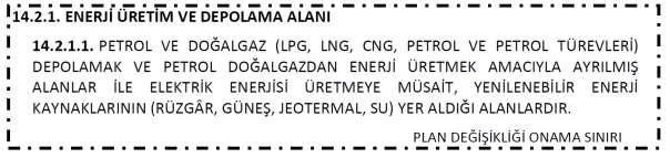 .2.1. maddeleri aşağıdaki şekilde düzenlenmiştir. 5.2. MADDİ HATALAR KAPSAMINDA YAPILAN DEĞİŞİKLİKLER Plan hükümlerinin 3.