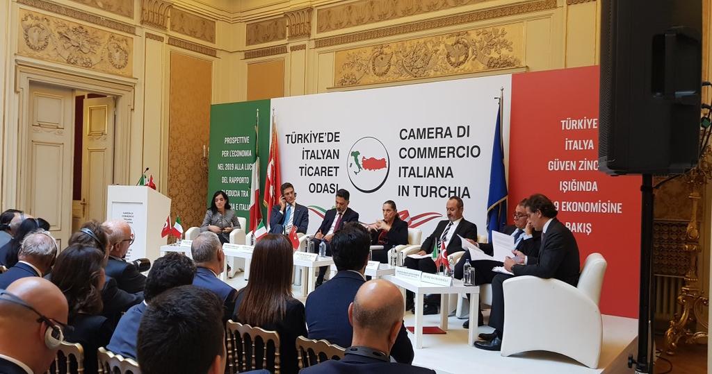 Luigi Mattiolo ha organizzato un forum economico sul tema Prospettive per l Economia nel 2019 alla luce del rapporto di fiducia tra Turchia e Italia e un cocktail il
