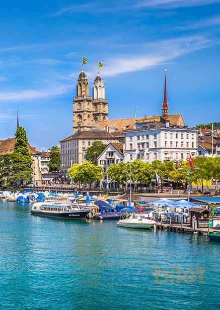 Limmatquai Şehrin ortasından geçen Limmat Nehri boyunca uzanan cadde, Zürich te gezilip görülecek yerlerin başında geliyor.