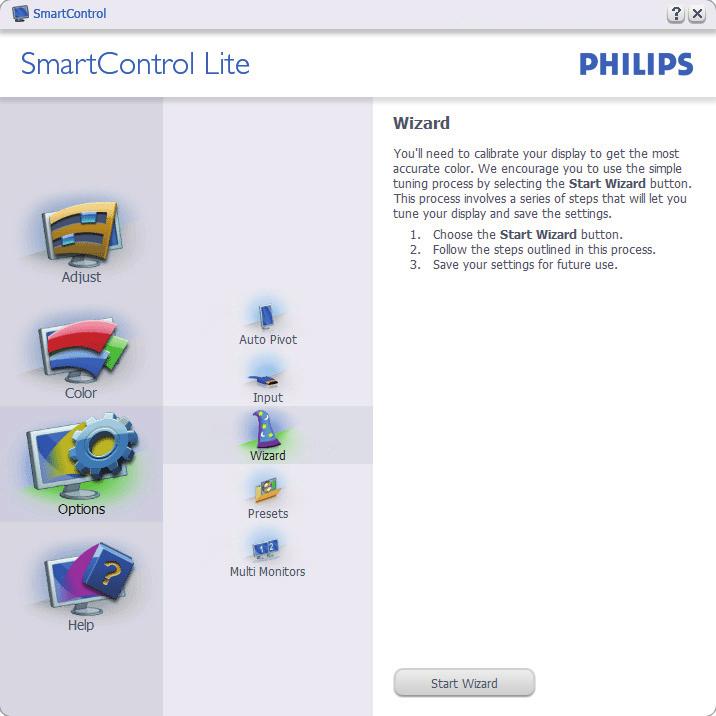 Hızlı işlem ve yanıt verme için çekirdek algoritmada son teknolojiyle donatılmış bu Windows 7 uyumlu göz alıcı animasyonlu Simge tabanlı yazılım Philips monitörlerle deneyiminizi artırmaya hazırdır.