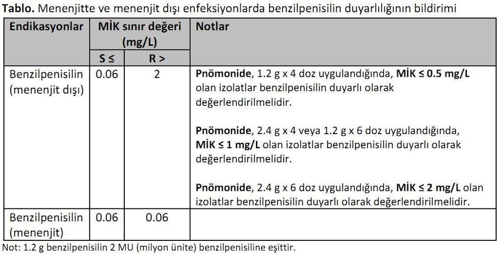 Penisiline duyarlı