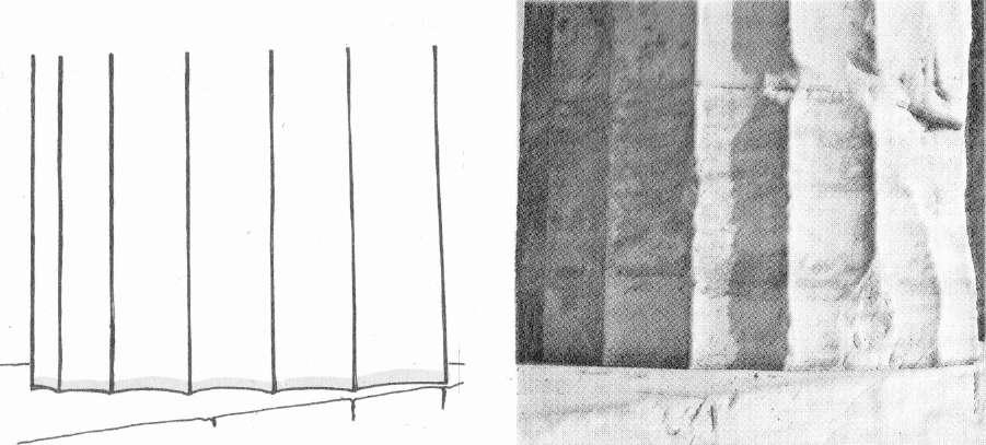 Dor düzeni Dor düzeni A Parthenon tapınağının sütunla rından birisi. Dor düzeni sütunların en belirgin özelliği gövde boyunca uzanan yarı eliptik yivlerdi.