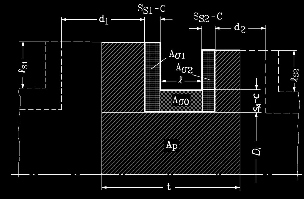 D Bölüm 30 Basınçlı Kaplar 30-7 Nozul borularının içeriye doğru uzanan kısmında, en fazla l' s 0,5l s değeri taşıyıcı olarak hesaplara dahil edilebilir.