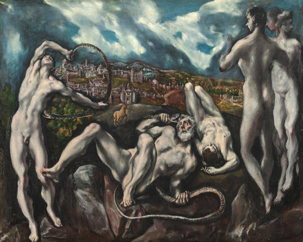 Serbest Yılmaz, B. (2017). Avrupa Resim Sanatında Homeros un Iliada sından Konular. ulakbilge, 5 (9), s.103-128. Görsel 6. El Greco (1541-1614), Laocoon, 193 cm. x 142 cm., T.Ü.Y., 1610-1614, Ulusal Sanat Galerisi, Washington, ABD.