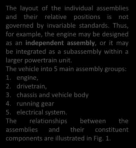 Thus, for example, the engine may be designed as an independent assembly, or it may be integrated as a subassembly within a larger powertrain unit.