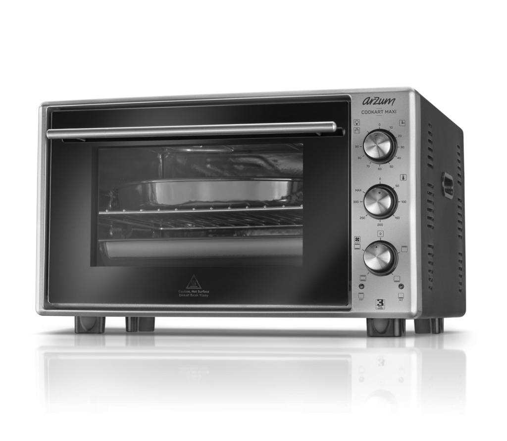 COOKART MAXI AR 2002 50 LT ÇİFT CAMLI FIRIN AR 2002 50 LT DOUBLE GLASS OVEN AR 2002 50 LT DOPPELGLAS