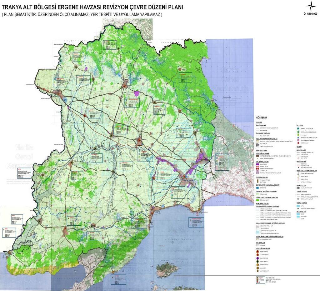 Mekânsal Planlar Yapım Yönetmeliği Tanımlar Çevre Düzeni Planı Varsa mekânsal strateji planlarının hedef ve strateji kararlarına uygun olarak orman, akarsu, göl ve tarım arazileri gibi temel coğrafi