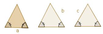 Burada C > A > B c > a > b olur. olduğundan dolayı Üçgenlerde büyük açının karşısında büyük kenar ve küçük açının karşısında ise küçük kenar bulunur.
