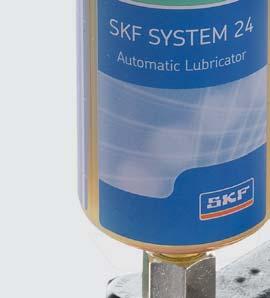 SKF SYSTEM 24 Gaz tahrikli tek noktadan otomatik yağlayıcılar SKF LAGD serisi Bu üniteler kullanıma hazır ve yüksek performanslı SKF yağlayıcı ailesinden bir yağlayıcı ile doldurulmuş şekilde gelir.