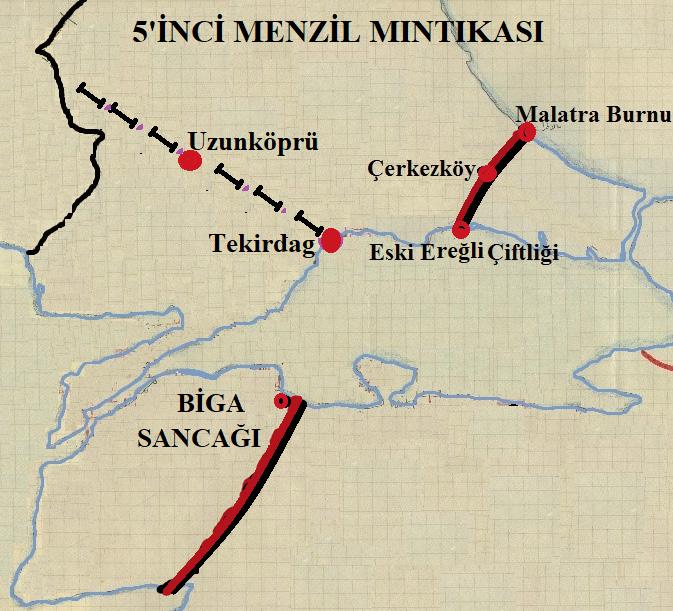 Yavuz Selim Çeloğlu Harita 1. 5 inci Menzil Mıntıkasının Sınırları 3.2.