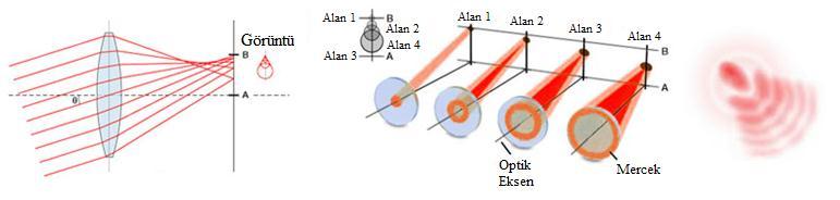 2.3 Optik Kusurlar 2.3.1 Koma Optik eksene paralel gelmeyen ışınımların oluşturduğu kusur olarak tanımlanmaktadır (Şekil 2.