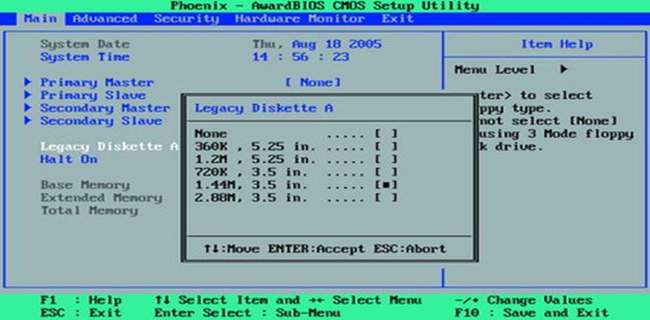 BIOS AYARLARI Muhtemel BIOS Menüleri: STANDARD CMOS SETUP BIOS FEATURES SETUP CHIPSET