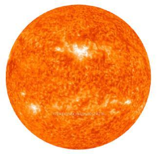 Güneş te bulunan hidrojen helyuma dönüşür ve bu sırada sürekli patlamalar meydana gelir. Güneş yüzeyinin sıcaklığı 6000 C iken iç bölgelerindeki sıcaklık 15 milyon C yi bulur.
