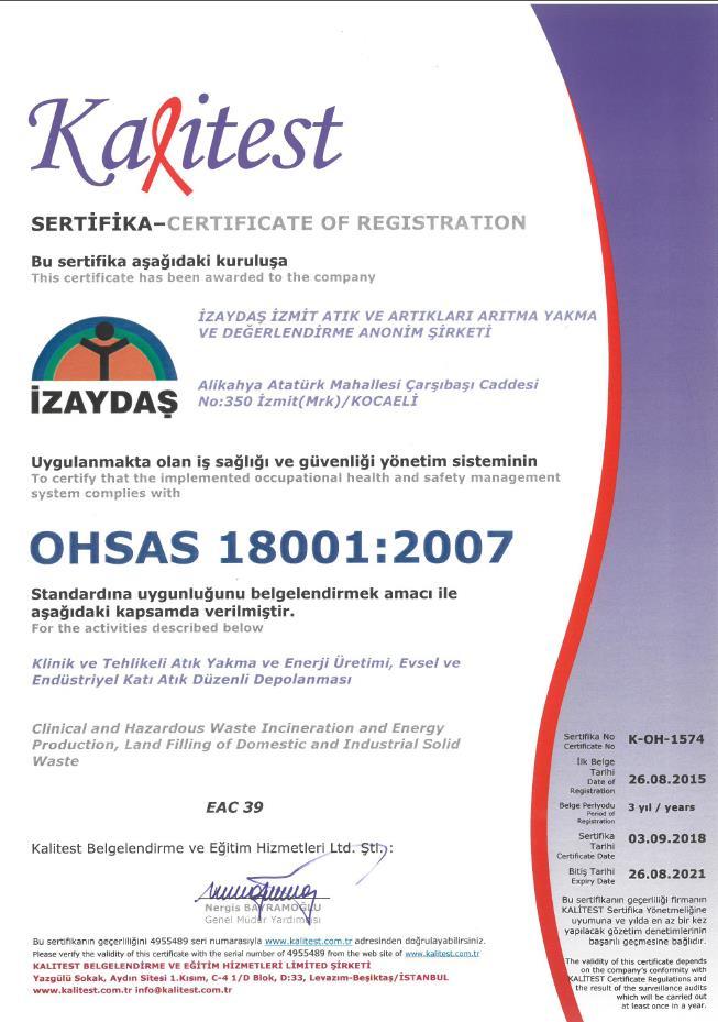 ISO 14001:2015 ve OHSAS