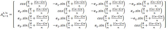 1 için ikinci kök............ 1 için. kök şeklinde ifade edilebilir. Teorem 5.3.1 (56) ile verilen matrisinin.