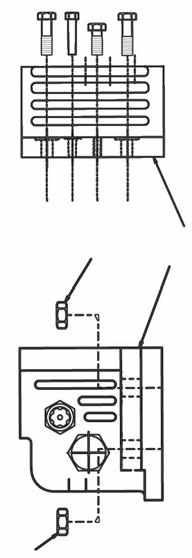 Bakım Radyal ucun sökülmesi (kovan/bilyalı rulman pompalar) Ek 30: Radyal ucun sökülmesi 1. Rulman yatağının alt ve üst yarımları arasındaki iki konik tespit pimini sökün. 2.