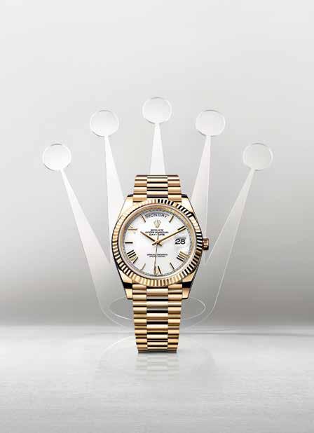 THE DAY-DATE 40 The international symbol of performance and success, reinterpreted with a modernized design and