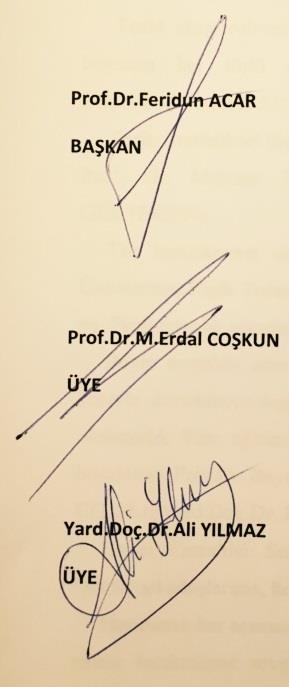 Prof.Dr.FERĠDUN ACAR danıģmanlığında Dr.