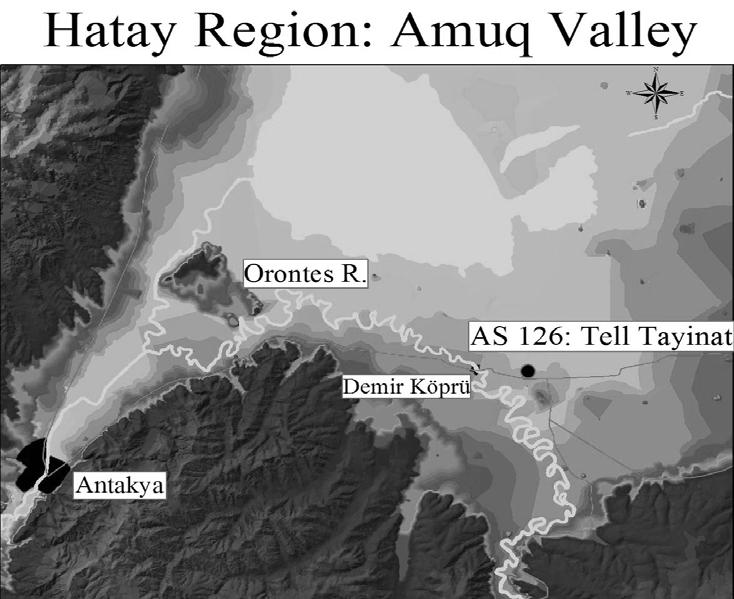 Resim 1: Amik Ovas n n topografik