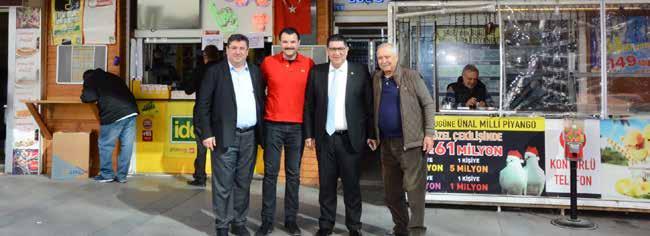 AESOB Başkanı Adlıhan Dere, Ünal Market Sahibi ve Antalya Şans Oyunları