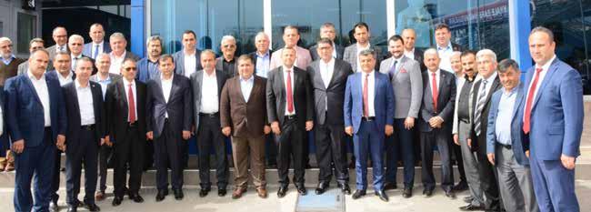 AESOB Başkanı Adlıhan Dere oda başkanlarıyla birlikte Ak Parti Antalya
