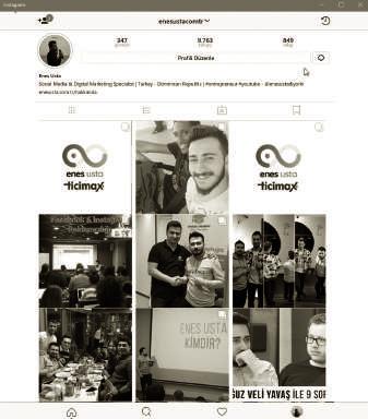 124 Bölüm 5 Instagram da Hesap Yönetimi, Ayarlar ve Reklamcılık Instagram işisel ve urumsal Hesap edir Instagram