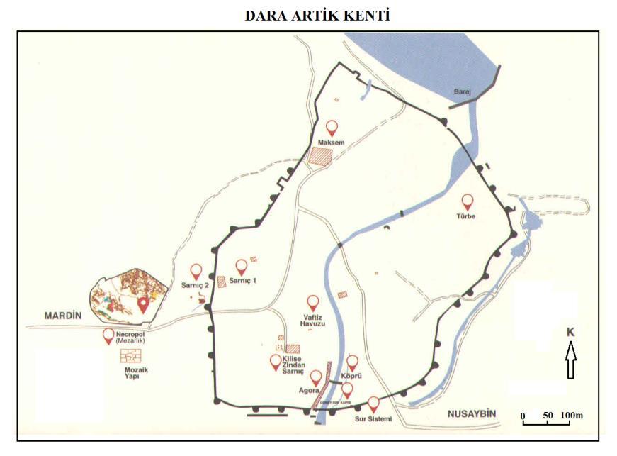 (Kaynak: Mardin büyükşehir Belediyesi Kültür Turizm ve Sosyal İşler Daire Başkanlığı 2018) Mardin çevresinde Dara antik kenti dışında henüz tam anlamıyla araştırılmamış ve turizme açılmamış çok