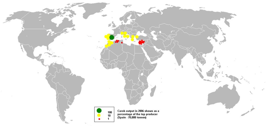 3 özellikler taşıyan Kaliforniya, Arizona, Meksika, Şili ve Arjantin e İspanyol kolonistler tarafından taşınmıştır.