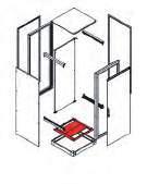 H H2 NEO MODULAR TİP ÖLÇÜLER ve MODELLER (De-montaj) 1 2 3 4 W D 5 6 7 8 ADIM 5 - TABAN SACI SİSTEMİ Malzeme : Tutucular : 1,50mm galvaniz sac + RAL 7035 toz boya Taban Sacı : 1,50mm galvaniz sac