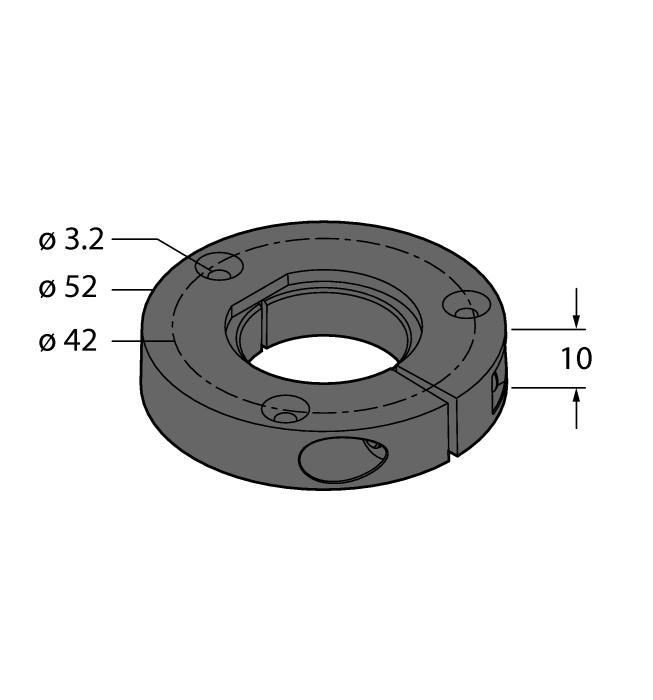 Aksesuarlar PE1-EQR24 1590966 Adaptör kılıfsız paslanmaz çelik sıkıştırma parçalı konumlandırma elemanı M5-QR24 1590965 Endüktif enkoder Ri-EQR24 için plastik koruma halkası RA1-EQR24 1593019