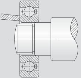 Şekil 2: Rulman montajı Şafta bağlanan bir rulman hızlı biçimde soğumakta ve ısıtma sonrasında genleşen rulman ters yönde küçülmektedir.