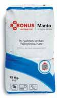 Gri Renkli İnce Toz 1,5 kg/lt 5,5 6,5 lt su / 25 kg toz Yapışma Mukavemeti > 1,0 N/mm 2 Kayma Dinlendirme Süresi Toz Yoğunluk Su Karışım Oranı < 0,5