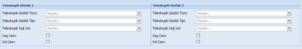 teleskopik reçete yazılması için rapor gerekli uyarısı dönerse hastamıza sağlık raporu GÖZLÜK KULLANIM RAPORU (MEDULA-V3) yazılır.