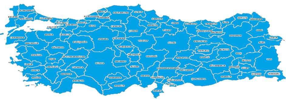 KOSGEB Müdürlükleri 81 ilde 92 KOSGEB Müdürlüğü 34 Teknoloji Geliştirme Merkezi (TEKMER) 34