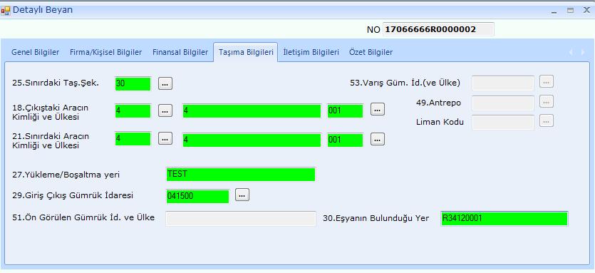 lu eşyanın bulunduğu yer kutucuğuna ihracatta yerinde gümrükleme izin sahibine ait tesis kodu girilir. d) İhracat beyannamesi tescil edilir.