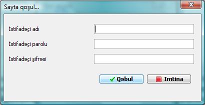 Sayta qoşulmadan Avtomatik ƏDV menyusu icra olunduqda, aşağıdakı mesaj ekrana çıxır: Şəkil 16.