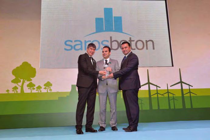 HABERLER NEWS Saros Beton a çevreci tesis ödülü Sanayi tesislerinin çevre yönetimi konusunda duyarlılığını artırmak amacıyla iki yılda bir düzenlenen ve bu sene toplamda 40 tesisin ödüllendirildiği,
