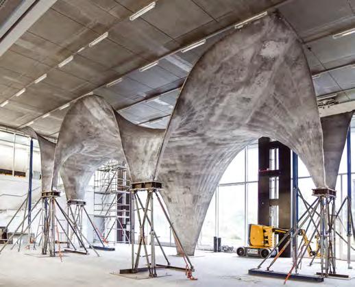 HABERLER NEWS Ultra-ince beton çatı için yapı prototipi ETH Zürich ten (Zürih Federal Teknoloji Enstitüsü) araştırmacılar, yenilikçi dijital tasarım ve imalat yöntemleri kullanarak ultra-ince, eğimli