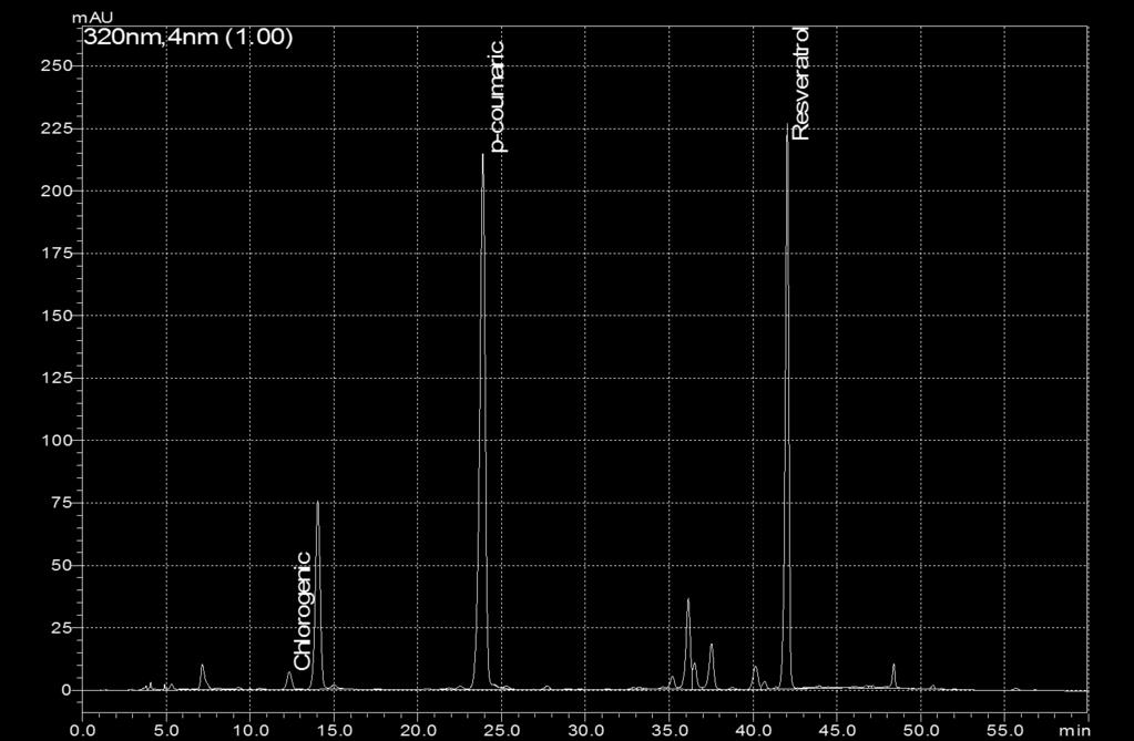 nm dalgaboyundaki  HPLC