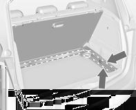 Arka zemin kapağını yukarda tutabilmek için bagaj bölümünün sol yan duvarlarındaki kancayı dışarı çekin.