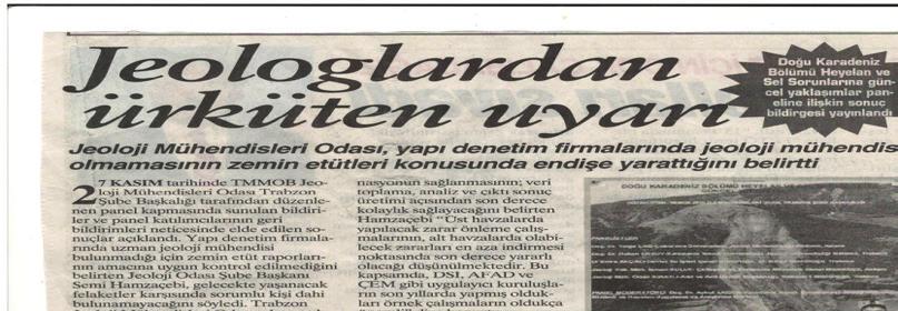 Günebakış gazetesinde yer aldı.