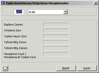 Amortisman türü olarak azalan bakiyeler yöntemi kullanılıyorsa ve değerleme amortismanı da sözkonusu ise yıllık amortisman tutarı o yılın değerleme sonrası net defter değeri ile yıllık amortisman