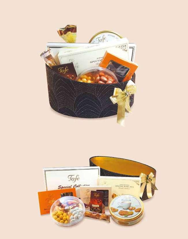 Prestige Paket 999-17 Special Collection Çikolatalı Özel Seri (600g) Assorted Special Baklava (400g) Çikolatalı Badem Draje (225g) Barazek