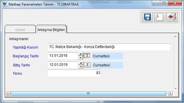 Maliye onaylı Baskı yapılır seçimi ile resmi evrak baskı iģlemlerinin yapılacağı Fatura Numaratör, L butonu ile Ticari Fiş Numaratör