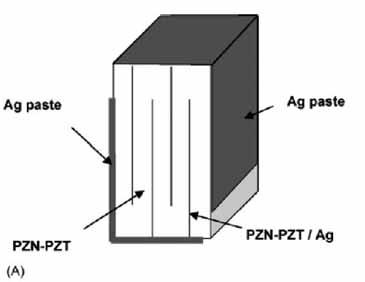 Eylül-Ekim / September-October 2007/ No.22 Bilim - Teknoloji / Science - Technology mifl PZN-PZT den oluflmaktad r. letken katman ise PZN-PZT ve gümüfl kar fl m d r.
