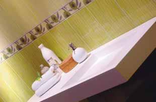 Alpine Alpine, yet another new product of 2007, generates liveliness, joy and pleasure in your bathrooms with its 25 x 40 green, lilac, caramel and red color choices, bringing glitter to your living